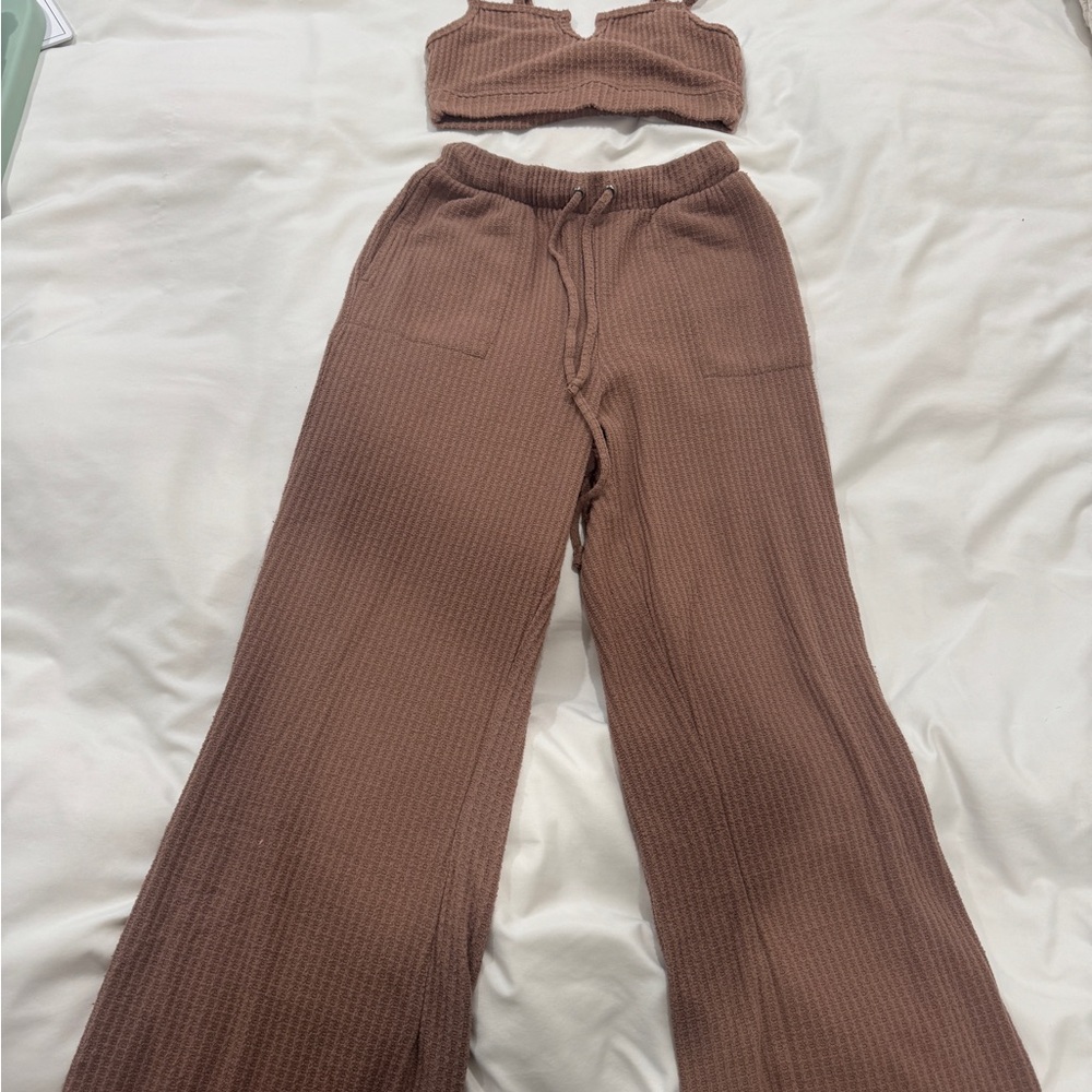 Tilly's Cocoa Ribbed Knit Set